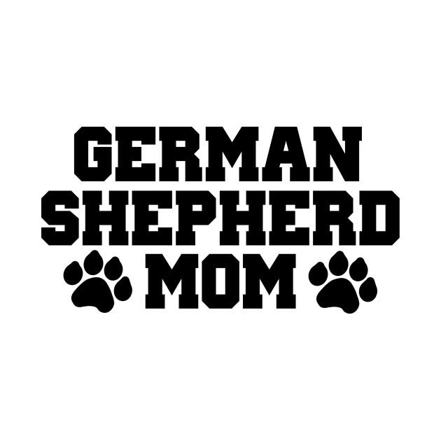 German Shepherd Mom Paws Dog Decal Sticker