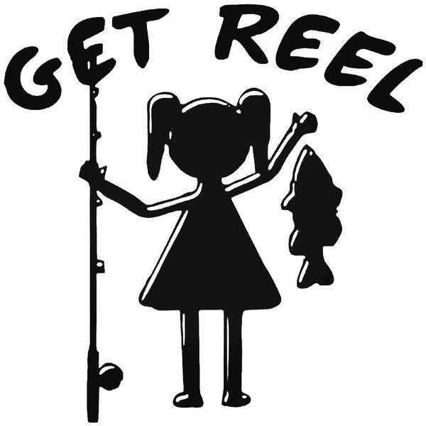 Get Reel Fish Fishing Decal Sticker