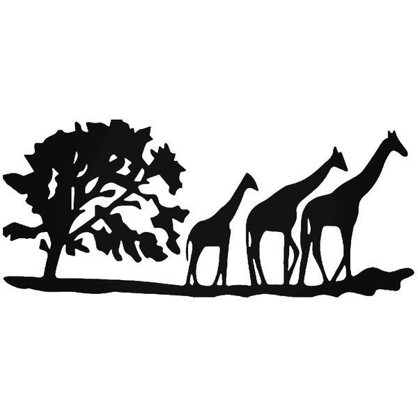 Giraffe Family Safari Decal Sticker