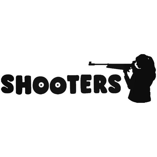 Girl Shooters Guns Decal Sticker