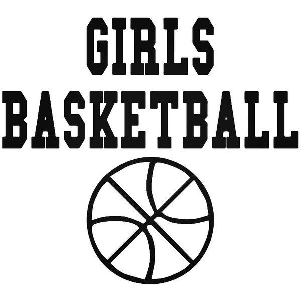 Girls Basketball Decal Sticker