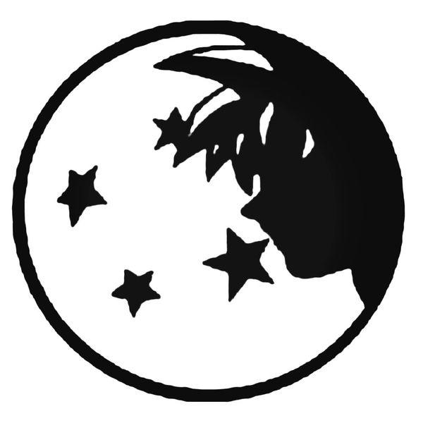 Goku Face Inside Ball Decal Sticker