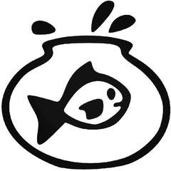 Goldfish Stick Figure 2 Decal Sticker