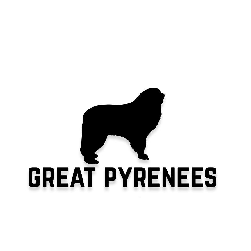 Great Pyrenees Car Decal Dog Sticker for Windows