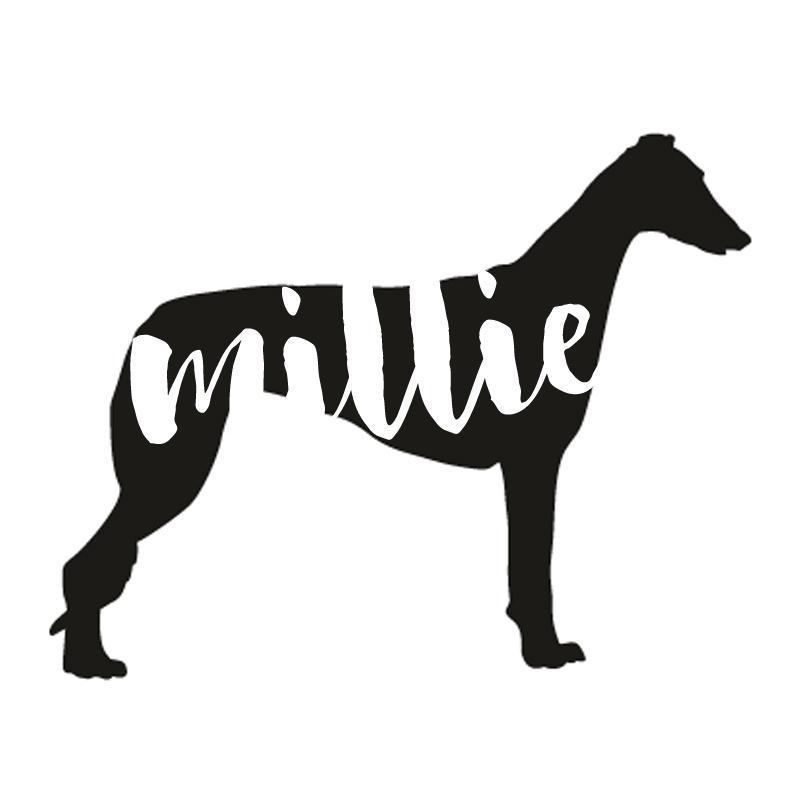 Greyhound Dog Decal Sticker for Car Windows