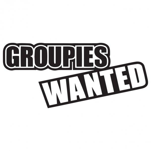 Groupies Wanted Decal Sticker