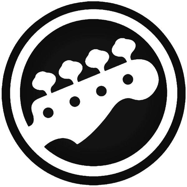 Guitar Hero Bass Head Gaming Decal Sticker