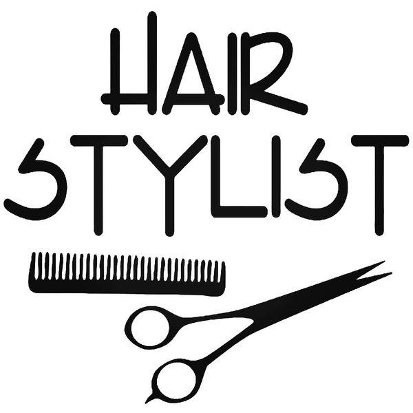 Hair Stylist Decal Sticker