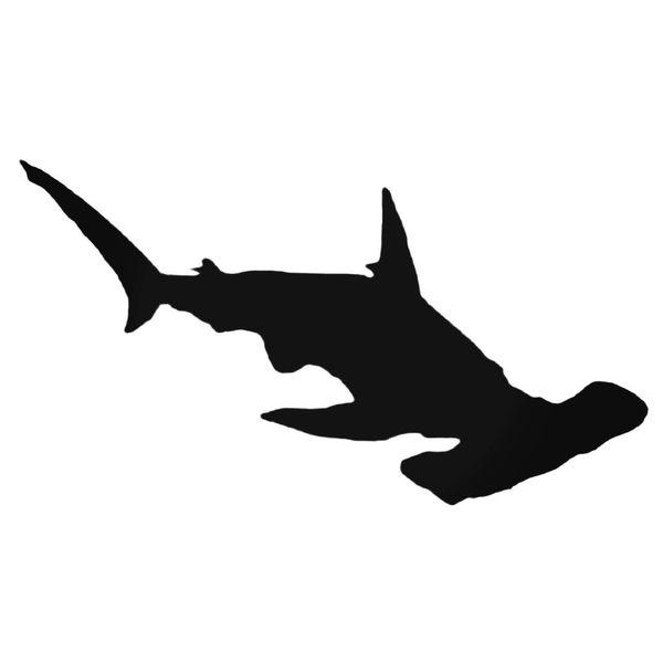 Hammerhead Shark Silhouette Decal Sticker