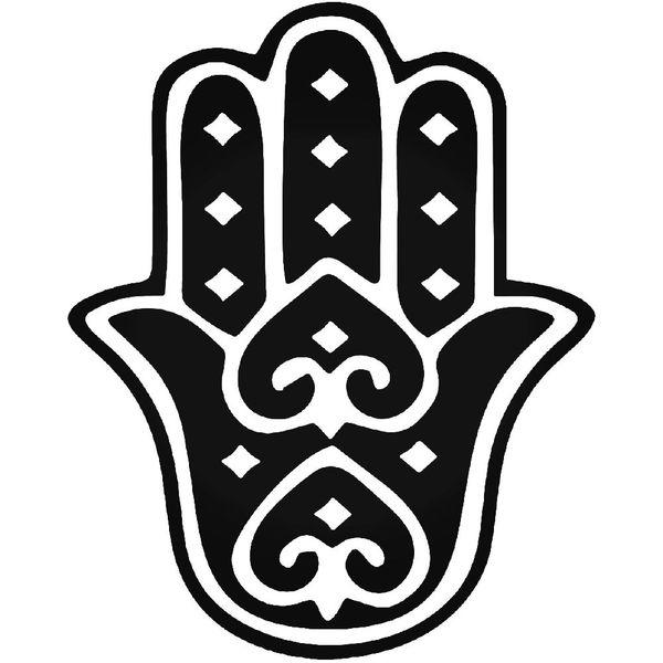 Hamsa Hand Amulet Yoga Decal Sticker