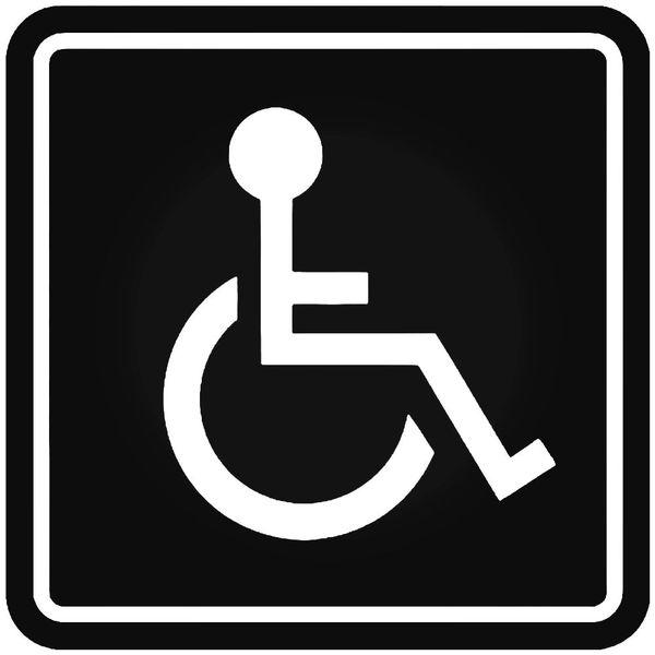 Handicap Wheelchair Car Decal Sticker