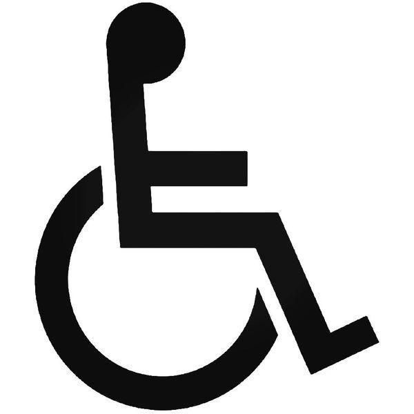 Handicap Wheelchair Car Vinyl Decal Sticker