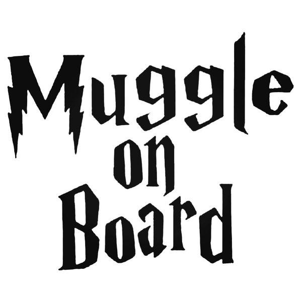 Harry Potter Muggle On Board Decal Sticker