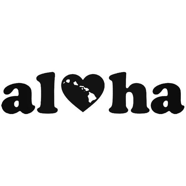 Hawaii Aloha Island He Love Decal Sticker