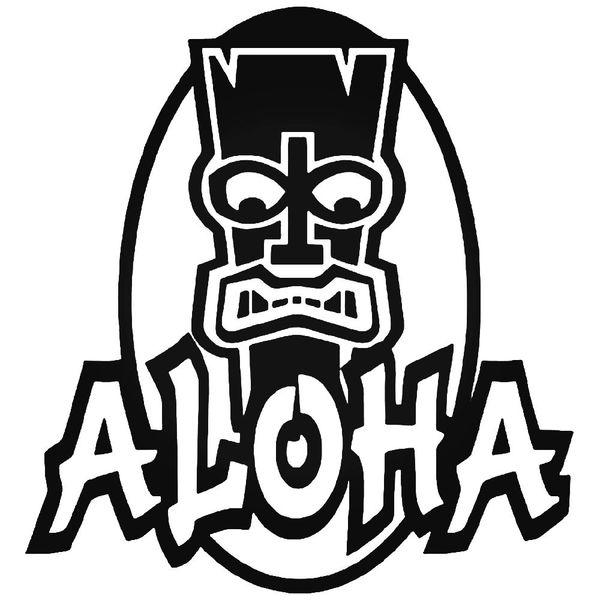 Hawaii Aloha Tiki Decal Sticker