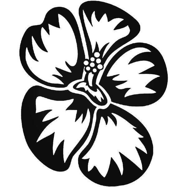 Hawaii Hibiscus Decal Sticker