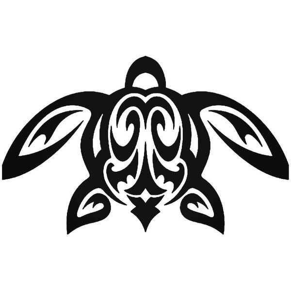 Hawaii Tribal Sea Turtle Peace Car Decal Sticker