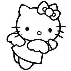 Hello Kitty Angel Wings Vinyl Decal Sticker