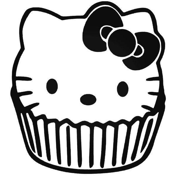 Hello Kitty Cake Jdm Car Decal Sticker