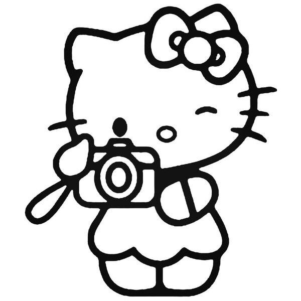 Hello Kitty Camera Decal Sticker
