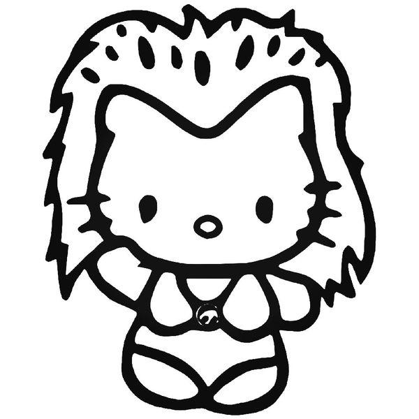 Hello Kitty Cheetara Thundercats Decal Sticker