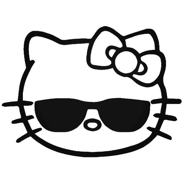 Hello Kitty Cool Sunglasses Decal Sticker