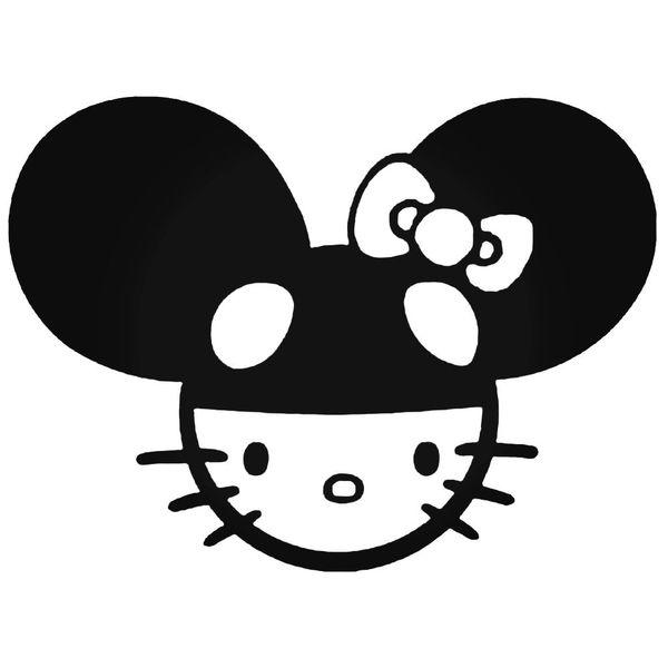 Hello Kitty Deadmau5 Decal Sticker