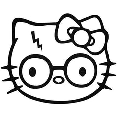 Hello Kitty Harry Potter Decal Sticker