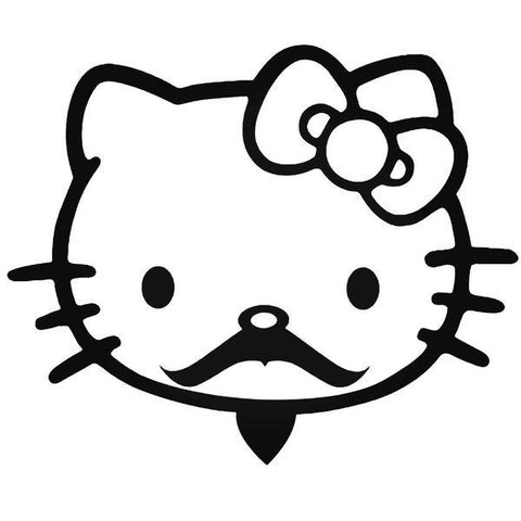 Autocollant Hello Kitty « Just Be You » – 10x10 Cm – Blanc Mat – Vinyle Durable – Pour Voiture, Portable, Meuble - 14