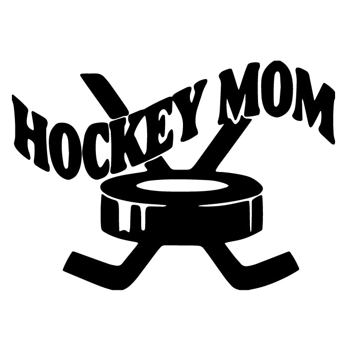 Hockey Mom Car Window Decal Sticker