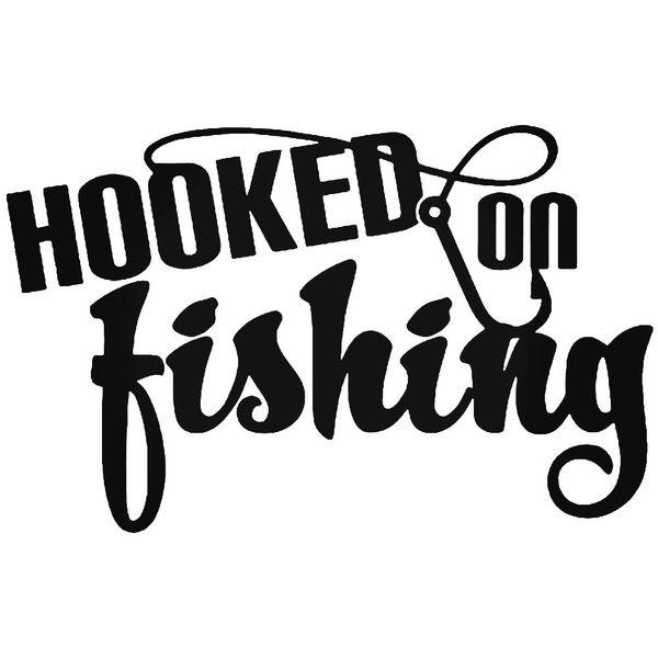 Hooked On Fishing Decal Sticker