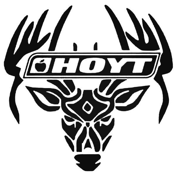 Hoyt Buck Antlers Skull Decal Sticker