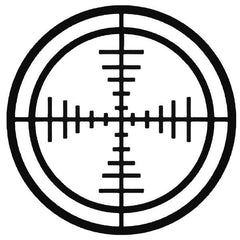 Hunting Crosshair Bullseye Decal Sticker