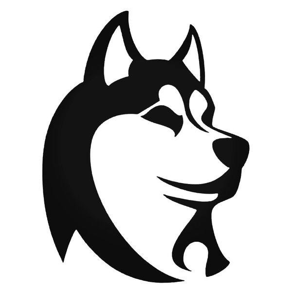 Husky Dog Head Vinyl Decal Sticker