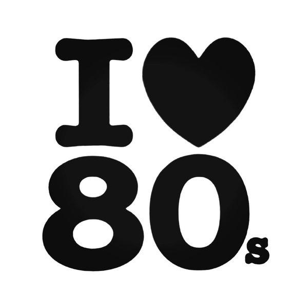 I Love 80S Decal Sticker