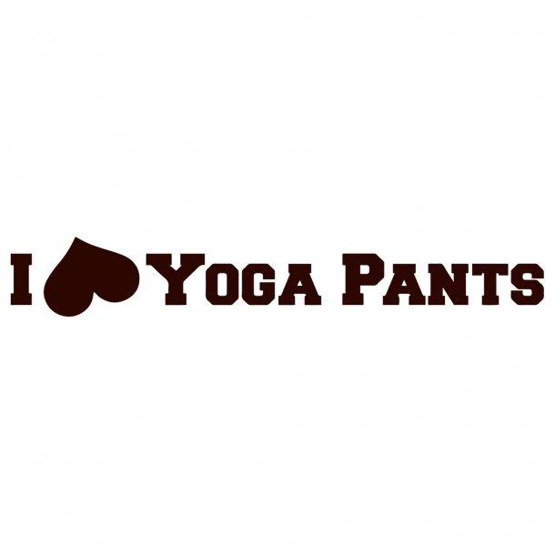 I Love Yoga Pants Decal Sticker