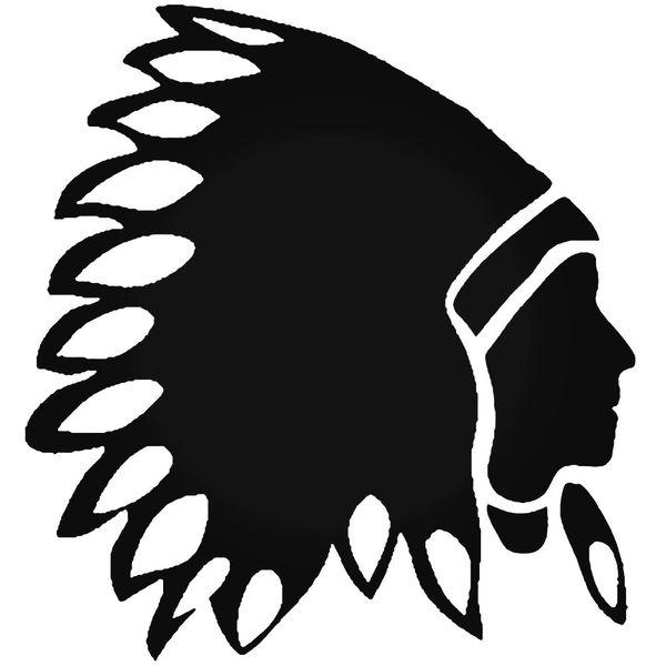 Indian Chief Decal Sticker