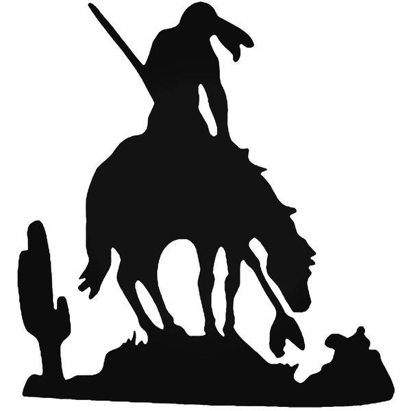 Indian Warrior Decal Sticker