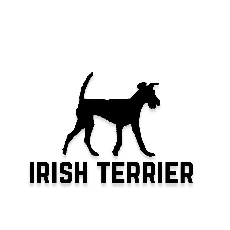 Irish Terrier Car Decal Dog Sticker for Windows