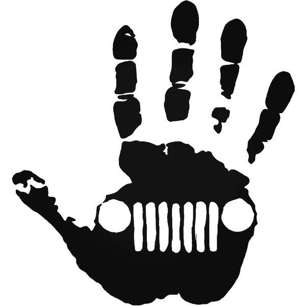 Jeep Hand Wave Decal Sticker