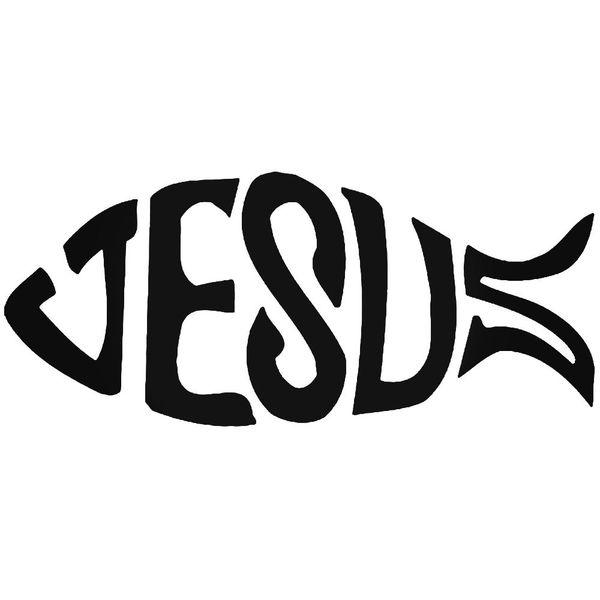 Jesus Fish Christian Symbol Decal Sticker