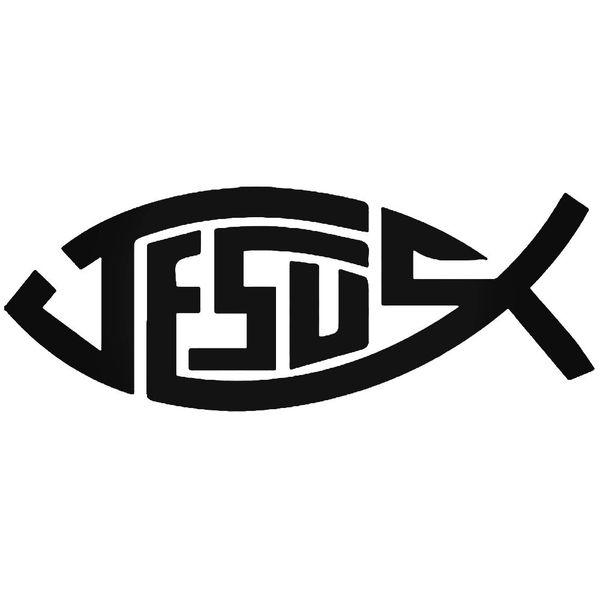 Jesus Fish Christianity Decal Sticker