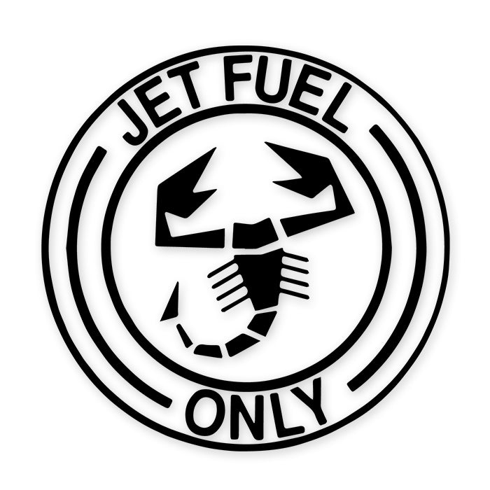 Jet Fuel Only Abarth Decal Sticker