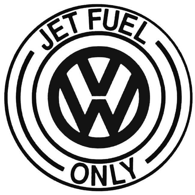 Jet Fuel Only Volkswagen Decal Sticker