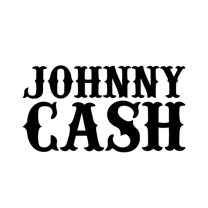 Johnny Cash Logo Decal Sticker