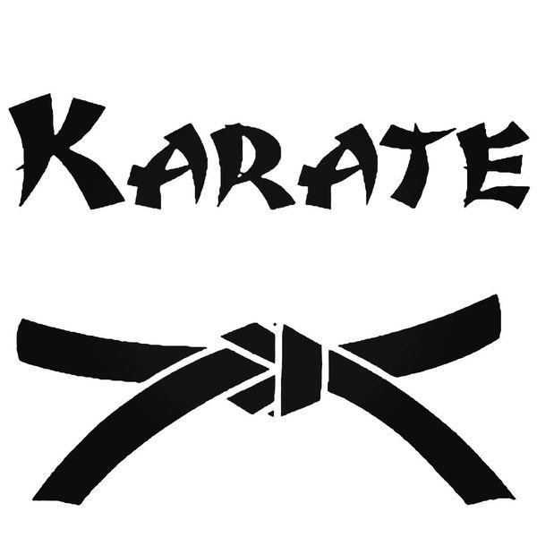 Karate Belt Decal Sticker