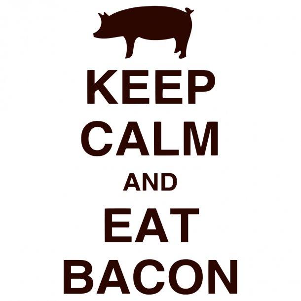 Keep Calm And Eat Bacon Decal Sticker