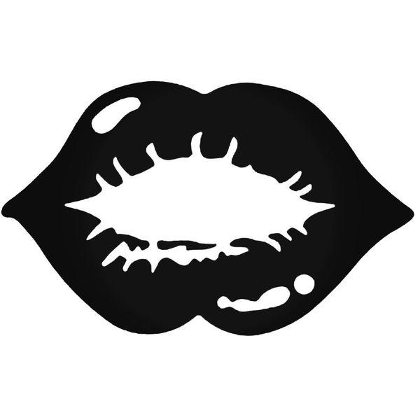 Kissing Lips Vinyl Decal Sticker