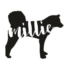 Korean Jindo Dog Decal Sticker for Car Windows