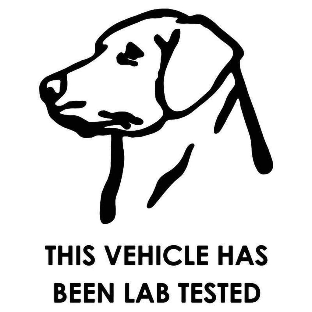 Labrador Retriever Lab Tested Car Decal Sticker